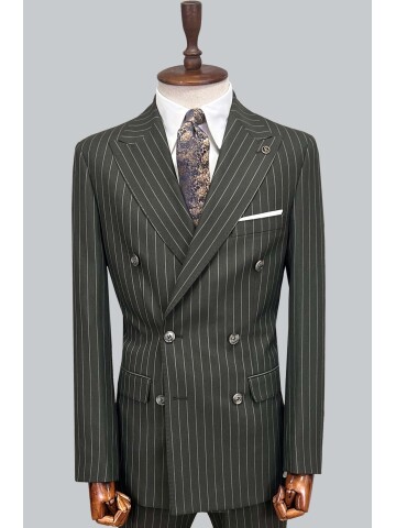 SUIT SARTORIA KHAKI DOUBLE BREASTED SUIT 2958