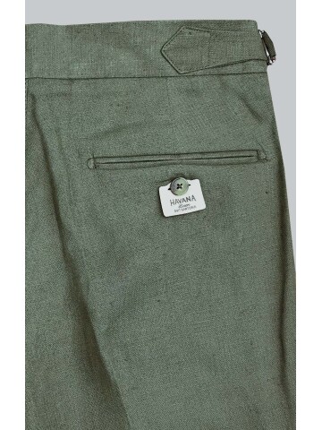 SUIT SARTORIA KHAKI LINEN TROUSERS 1155