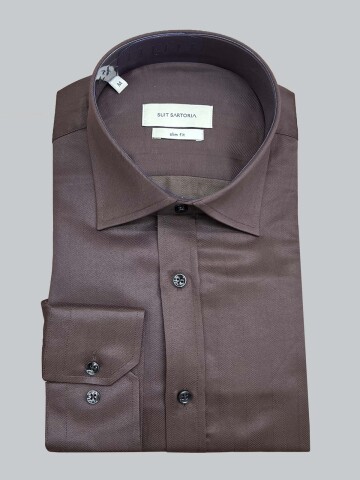SUIT SARTORIA BROWN SHIRT 6100