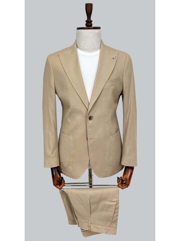 SUIT SARTORIA KETEN BEJ ŞORTLU TAKIM 2001/76