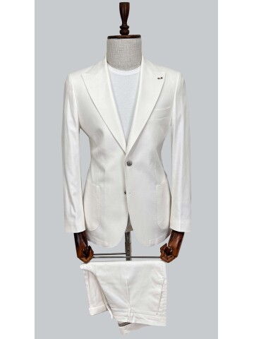 SUIT SARTORIA LINEN WHITE SHORTS SUIT 2001/76