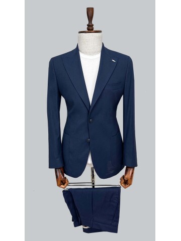 SUIT SARTORIA LINEN NAVY BLUE SHORTS SUIT 2001/76