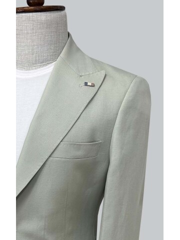 SUIT SARTORIA LINEN GREEN SHORTS SUIT 2001/76