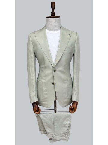SUIT SARTORIA KETEN YEŞİL ŞORTLU TAKIM 2001/76