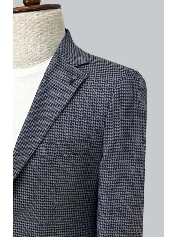 SUIT SARTORIA LINEN NAVY BLUE JACKET 4621