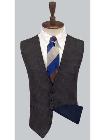 SUIT SARTORIA NAVY BLUE SUIT WITH REVERSIBLE VEST 2810