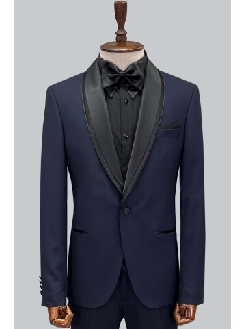 SUIT SARTORIA NAVY BLUE TUXEDO 5616