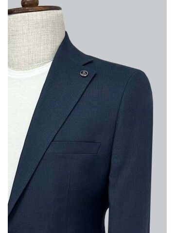 SUIT SARTORIA NAVY BLUE LINEN SUIT 2000/73
