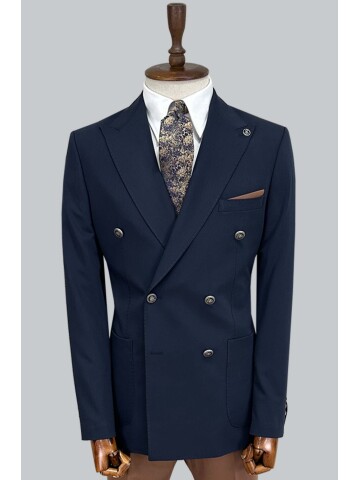 SUIT SARTORIA NAVY BLUE COMBINED DOUBLE BREASTED SUIT 2001/22