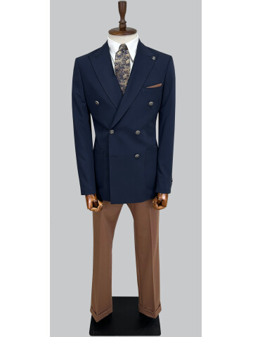 SUIT SARTORIA NAVY BLUE COMBINED DOUBLE BREASTED SUIT 2001/22