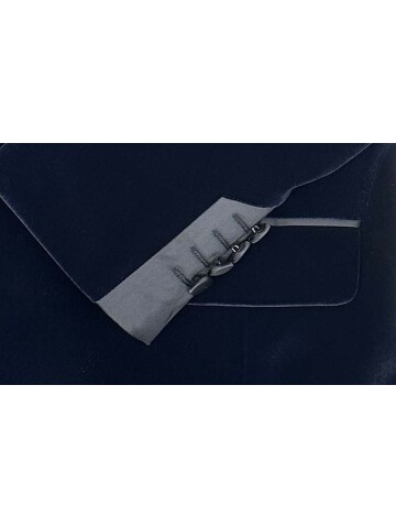SUIT SARTORIA NAVY BLUE VELVET TUXEDO 5662