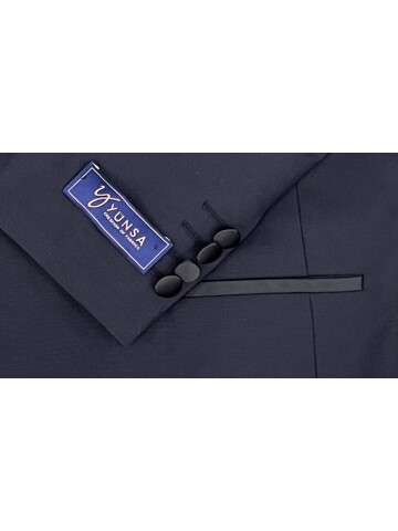 SUIT SARTORIA NAVY BLUE WOOL TUXEDO 5624