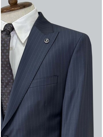 SUIT SARTORIA NAVY BLUE WOOL SUIT 2001/87