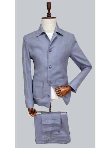 SUIT SARTORIA MAVİ KETEN SPOR TAKIM 2001/61