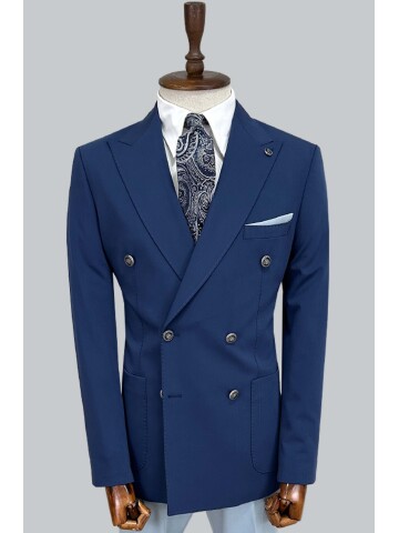 SUIT SARTORIA BLUE COMBINED DOUBLE BREASTED SUIT 2001/22