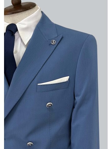 SUIT SARTORIA BLUE COMBINED DOUBLE BREASTED SUIT 2001/22