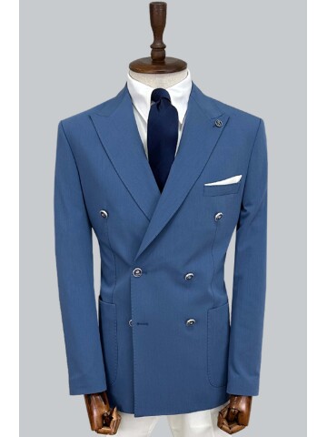 SUIT SARTORIA BLUE COMBINED DOUBLE BREASTED SUIT 2001/22