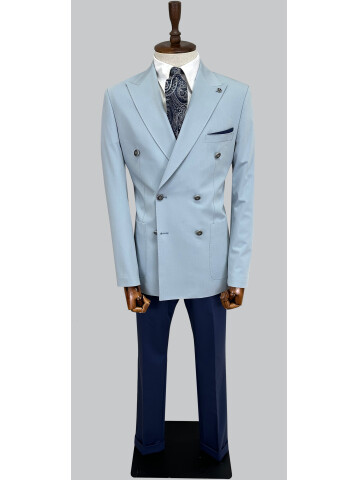 SUIT SARTORIA BLUE COMBINED DOUBLE BREASTED SUIT 2001/22
