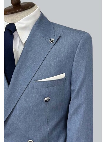 SUIT SARTORIA BLUE COMBINED DOUBLE BREASTED SUIT 2001/22