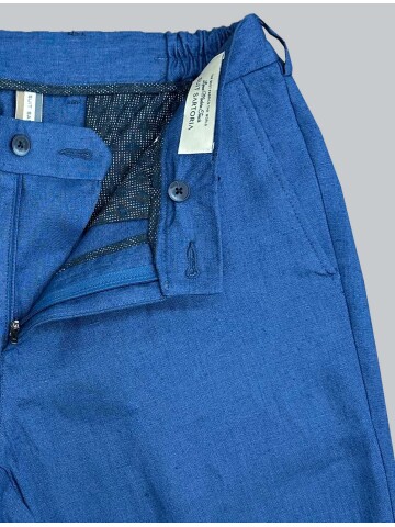 SUIT SARTORIA BLUE LINEN TROUSERS 1154