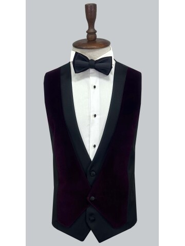 SUIT SARTORIA PURPLE VELVET TUXEDO 5663
