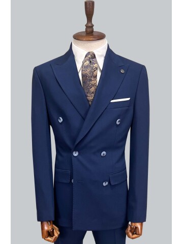 SUIT SARTORIA DOUBLE BREASTED BLUE SUIT 2957