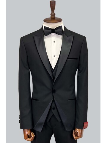 SUIT SARTORIA BLACK TUXEDO 5653