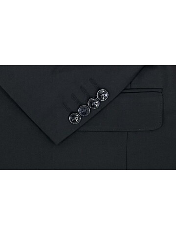 SUIT SARTORIA BLACK SUIT WITH DOUBLE FACED VEST 2917