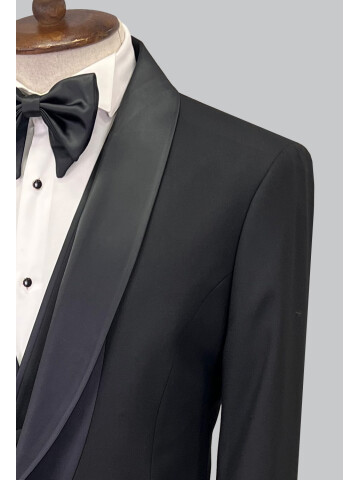 SUIT SARTORIA BLACK TUXEDO 5619