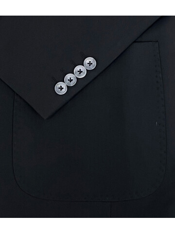 SUIT SARTORIA BLACK DOUBLE BREASTED SUIT 2606