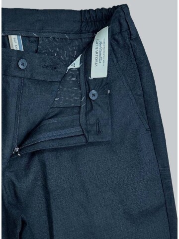 SUIT SARTORIA BLACK LINEN TROUSERS 1154