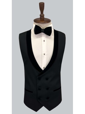 SUIT SARTORIA BLACK SHAWL LAPEL TUXEDO 5644