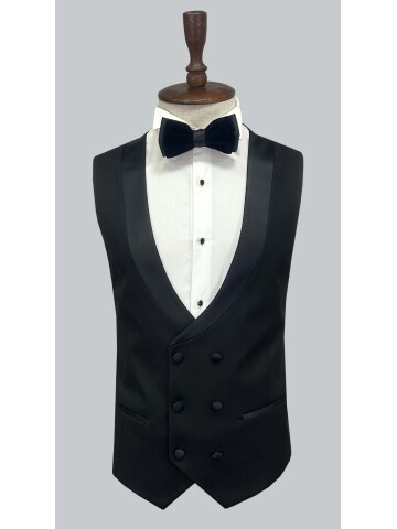 SUIT SARTORIA BLACK VELVET TUXEDO 5662
