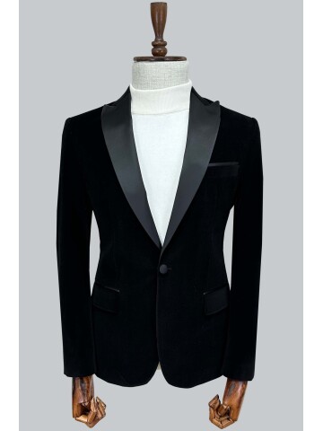 SUIT SARTORIA SİYAH SİVRİ YAKA CEKET 4584
