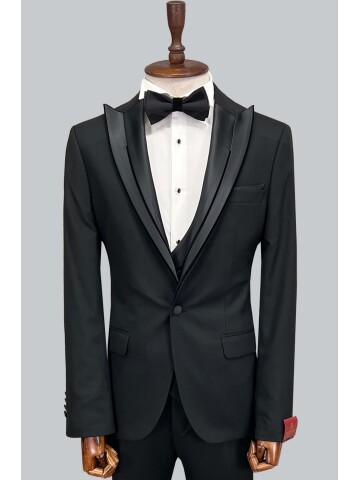 SUIT SARTORIA BLACK TUXEDO 5071