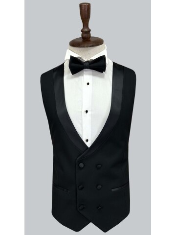 SUIT SARTORIA SİYAH SİVRİ YAKA DAMATLIK 5692