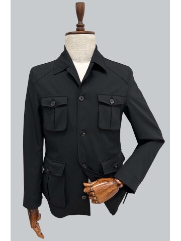 SUIT SARTORIA SİYAH SPOR 4 CEPLİ CEKET 4513
