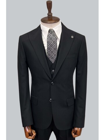 SUIT SARTORIA BLACK SUIT 2056