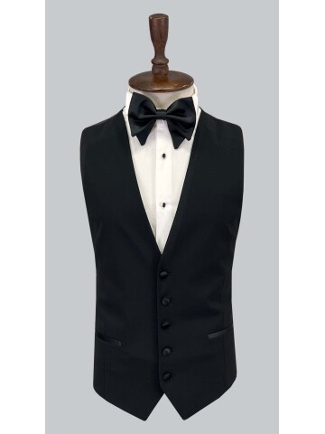 SUIT SARTORIA BLACK WOOL TUXEDO 5624