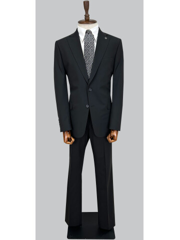 SUIT SARTORIA BLACK WOOL SUIT 2001/82