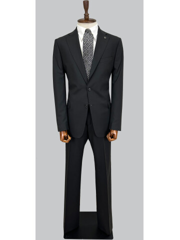 SUIT SARTORIA BLACK WOOL SUIT 2001/82