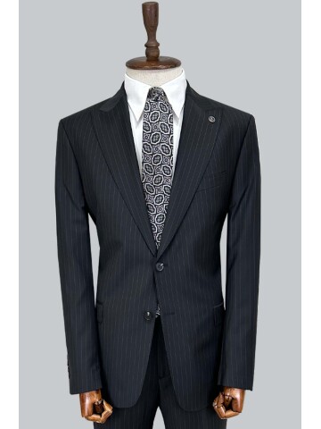 SUIT SARTORIA BLACK WOOL SUIT 2001/87