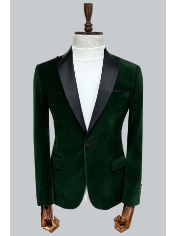 SUIT SARTORIA YEŞİL SİVRİ YAKA CEKET 4584