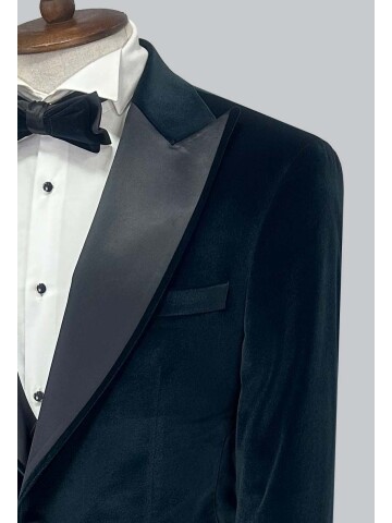 SUIT SARTORIA GREEN VELVET TUXEDO 5661