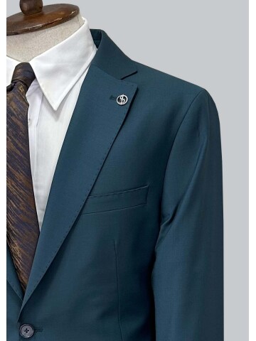 SUIT SARTORIA GREEN WOOL SUIT 2001/01