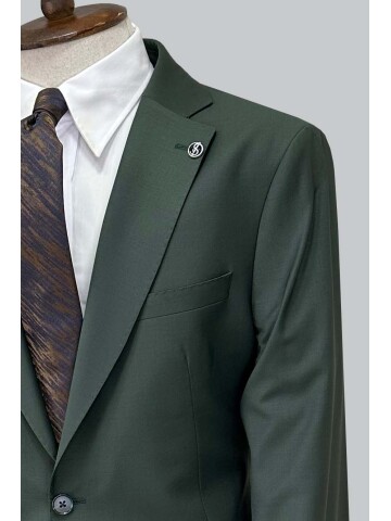 SUIT SARTORIA GREEN WOOL SUIT 2001/01