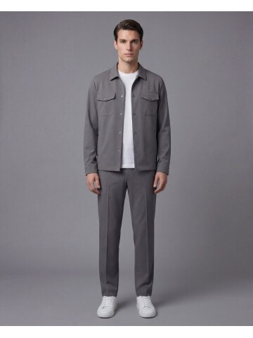 Grey Men’s Sport Performance Set with Safari Pockets