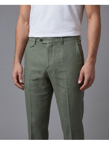 Khaki Comfort Fit Notch Lapel Patch Pocket Suit