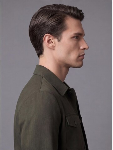 Haki İki Cep Çıt Çıt Kapaklı Performans Takım Elbise