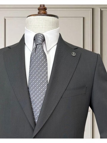 Dark Grey 4 Drop Mens Suit